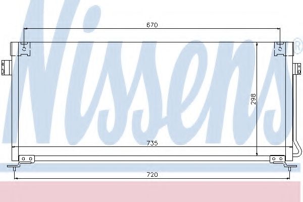 Радиатор кондиционера NISSENS 94507