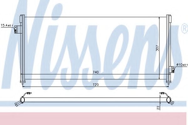 Радиатор кондиционера NISSENS 94509