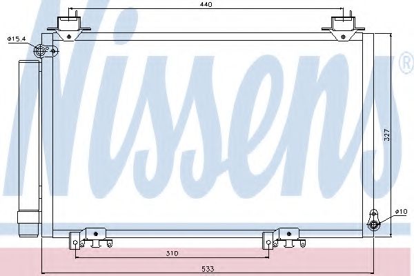 Радиатор кондиционера NISSENS 94516