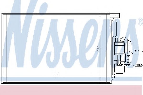 Радиатор кондиционера NISSENS 94547
