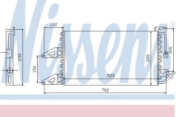 Радиатор кондиционера NISSENS 94566