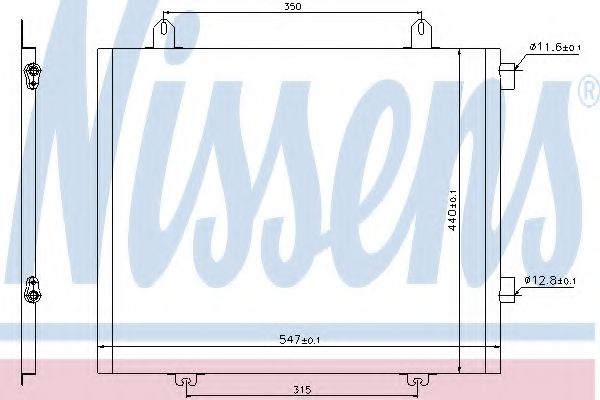 Радиатор кондиционера NISSENS 94573
