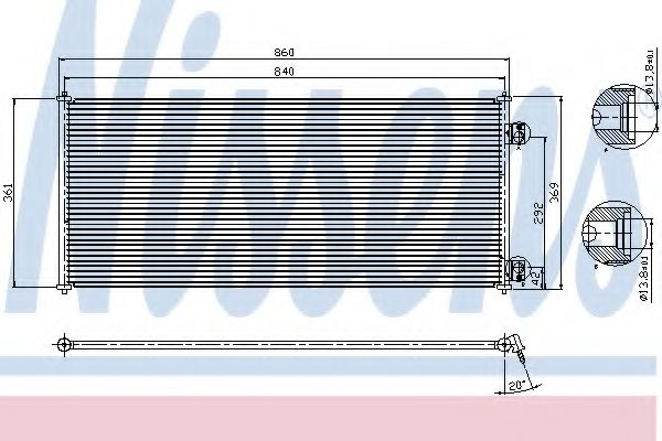 Радиатор кондиционера NISSENS 94577