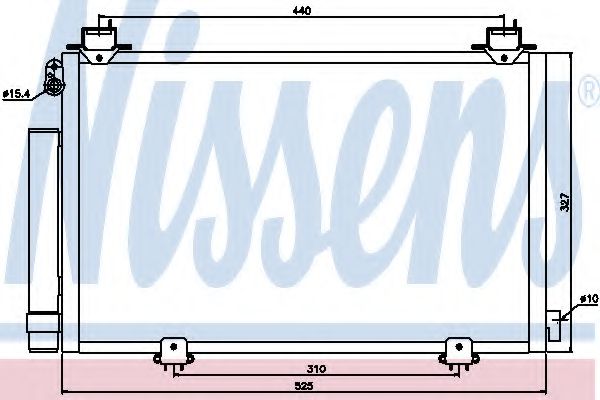 Радиатор кондиционера NISSENS 94590