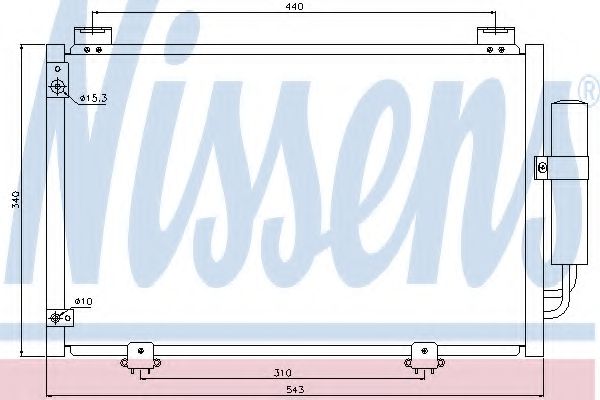 Радиатор кондиционера NISSENS 94581