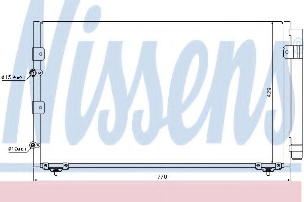 Радиатор кондиционера NISSENS 94608