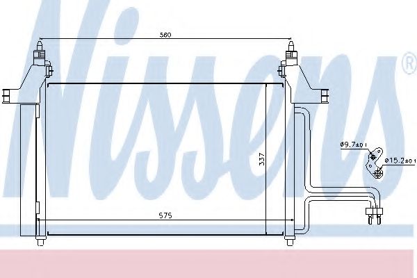 Радиатор кондиционера NISSENS 94610
