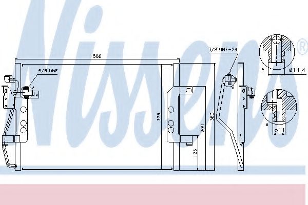 Радиатор кондиционера NISSENS 94613