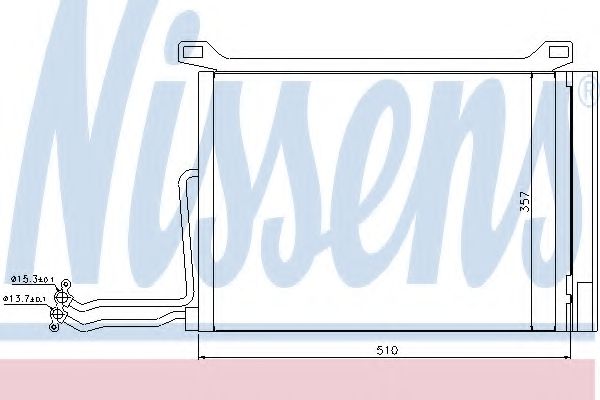 Радиатор кондиционера NISSENS 94615