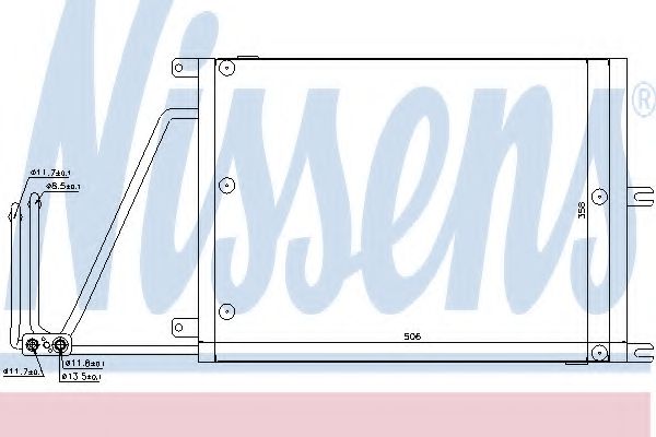 Радиатор кондиционера NISSENS 94623