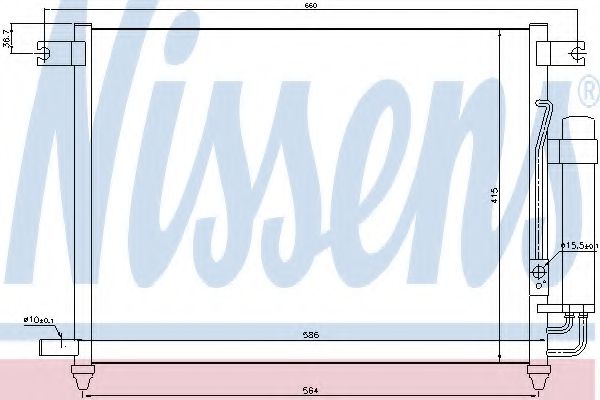 Радиатор кондиционера NISSENS 94641