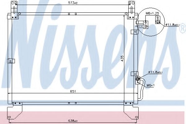 Радиатор кондиционера NISSENS 94642