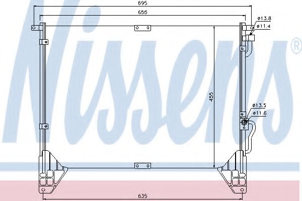 Радиатор кондиционера NISSENS 94643
