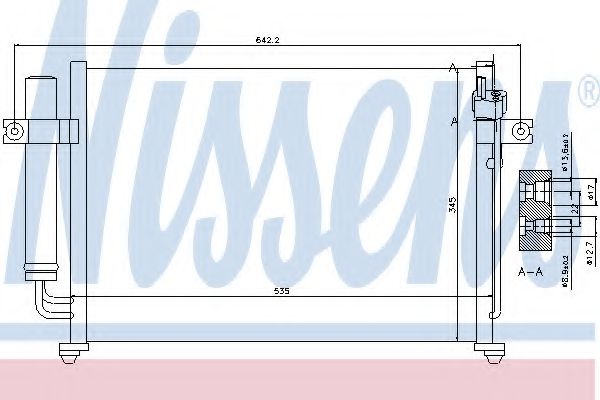 Радиатор кондиционера NISSENS 94646