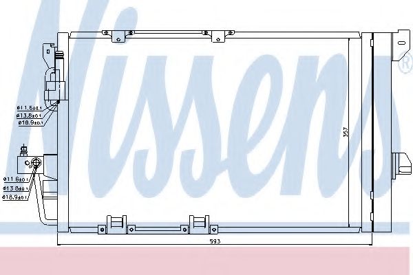 Радиатор кондиционера NISSENS 94650