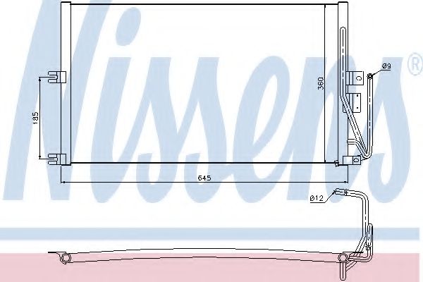 Радиатор кондиционера NISSENS 94653