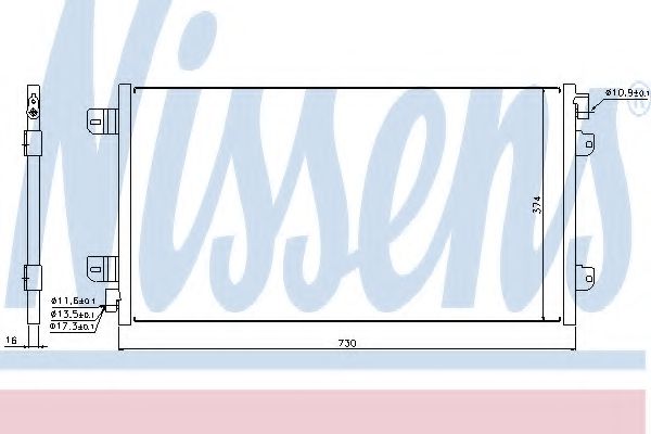 Радиатор кондиционера NISSENS 94659