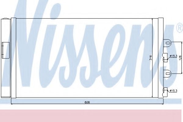Радиатор кондиционера NISSENS 94669