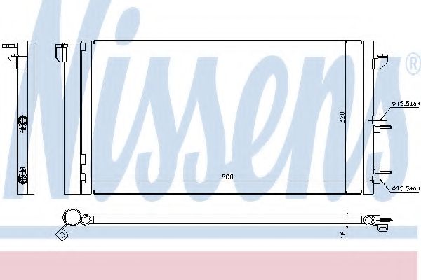 Радиатор кондиционера NISSENS 94670