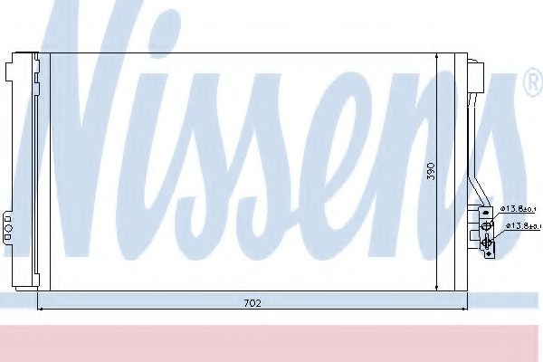 Радиатор кондиционера NISSENS 94674