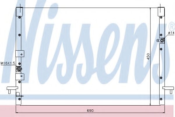 Радиатор кондиционера NISSENS 94685