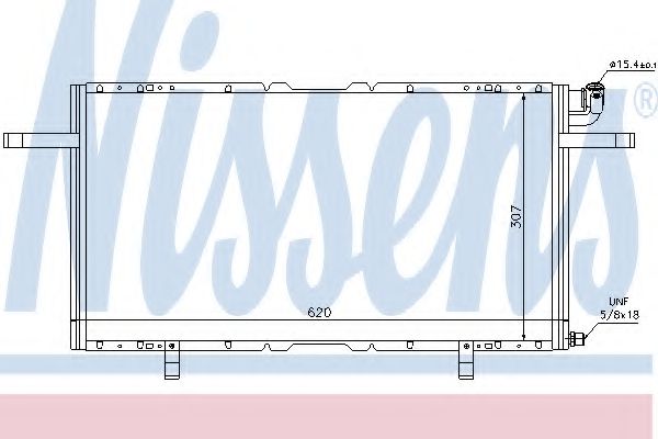 Радиатор кондиционера NISSENS 94686