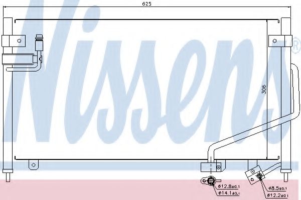 Радиатор кондиционера NISSENS 94688