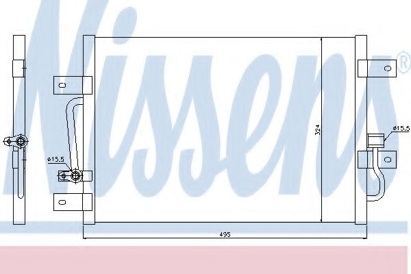 Радиатор кондиционера NISSENS 94692