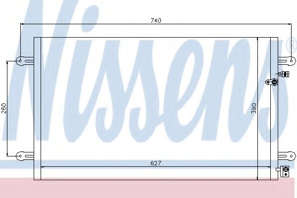 Радиатор кондиционера NISSENS 94695