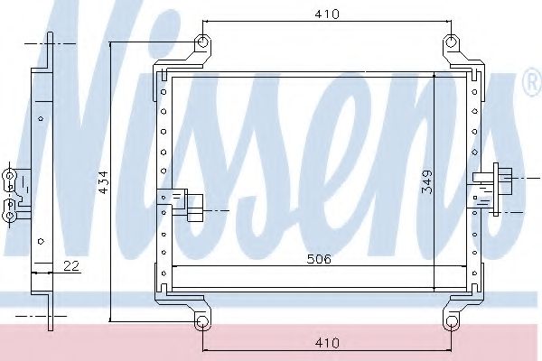 Радиатор кондиционера NISSENS 94700