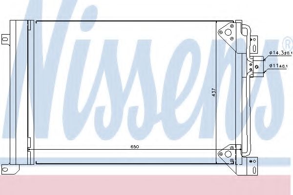 Радиатор кондиционера NISSENS 94713