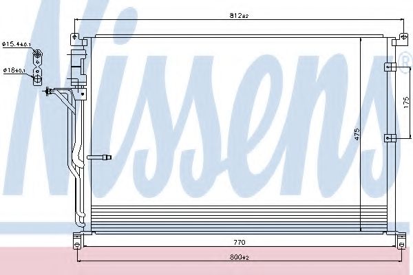 Радиатор кондиционера NISSENS 94724