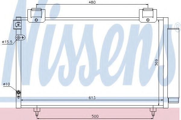 Радиатор кондиционера NISSENS 94730