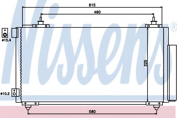 Радиатор кондиционера NISSENS 94740