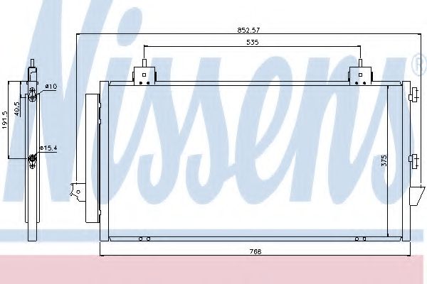 Радиатор кондиционера NISSENS 94741
