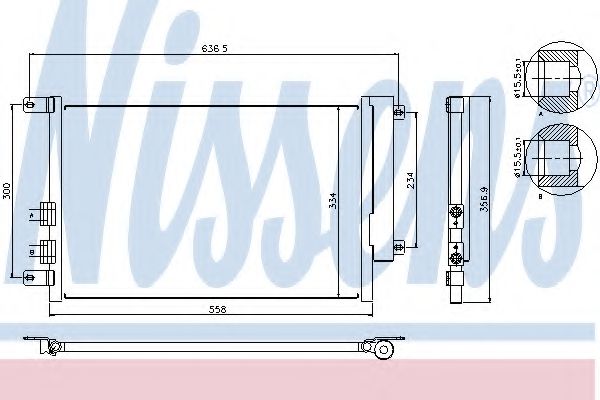 Радиатор кондиционера NISSENS 94746