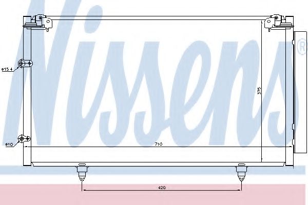 Радиатор кондиционера NISSENS 94757
