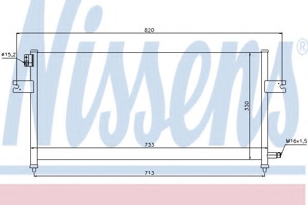 Радиатор кондиционера NISSENS 94759