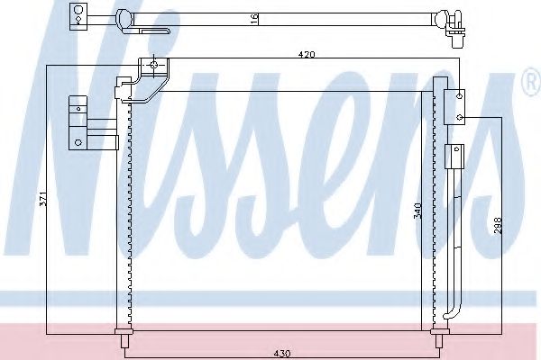 Радиатор кондиционера NISSENS 94760