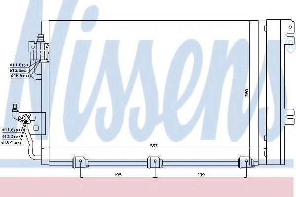 Радиатор кондиционера NISSENS 94767