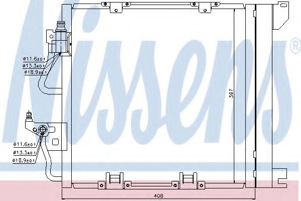 Радиатор кондиционера NISSENS 94768