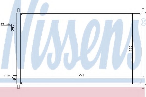 Радиатор кондиционера NISSENS 94771