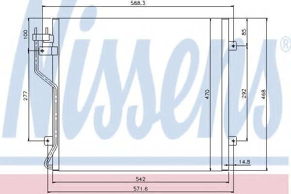 Радиатор кондиционера NISSENS 94773