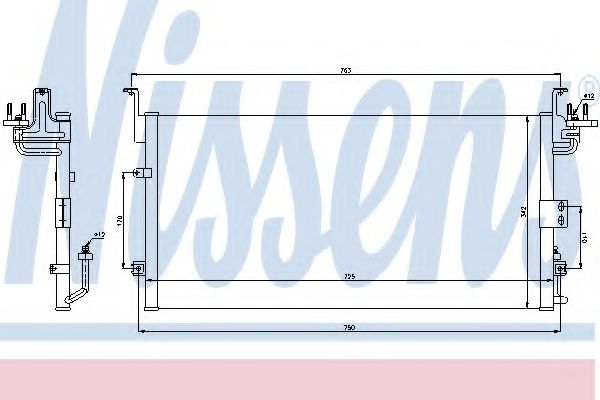 Радиатор кондиционера NISSENS 94775