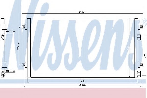 Радиатор кондиционера NISSENS 94783