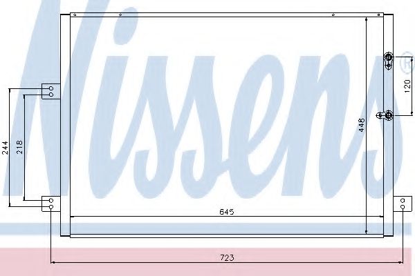 Радиатор кондиционера NISSENS 94787