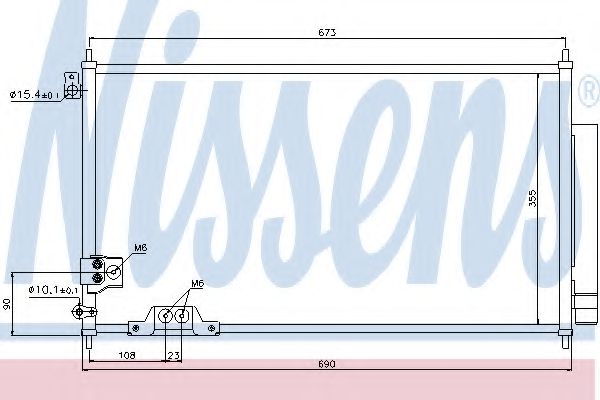 Радиатор кондиционера NISSENS 94788