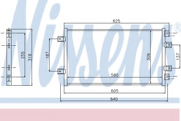 Радиатор кондиционера NISSENS 94811