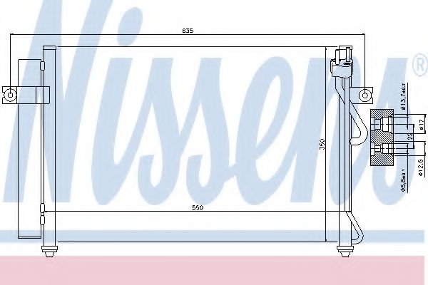 Радиатор кондиционера NISSENS 94815