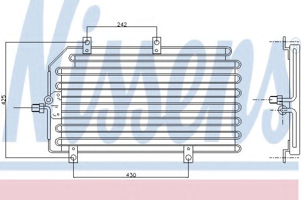Радиатор кондиционера NISSENS 94816